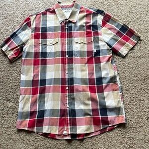 Vans short sleeve button down size L